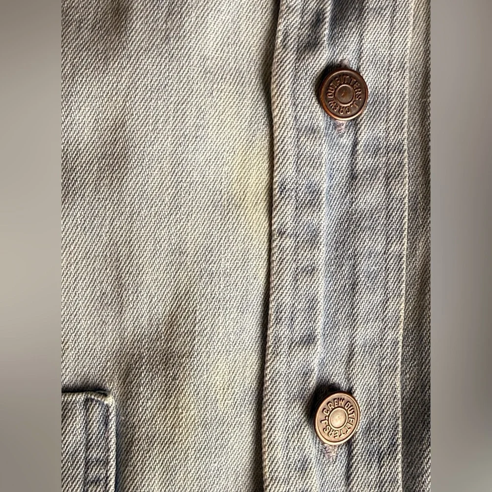 J Crew Vintage ‘Outfitters’ 80s 90s Men’s Chambray Button Down Shirt, size XL